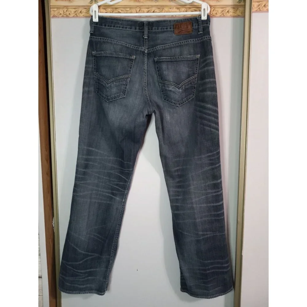 BKE Vintage 33R Welder Straight Dark Wash Casual Outdoor Biker Denim Jeans